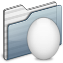 Egg Folder graphite icon